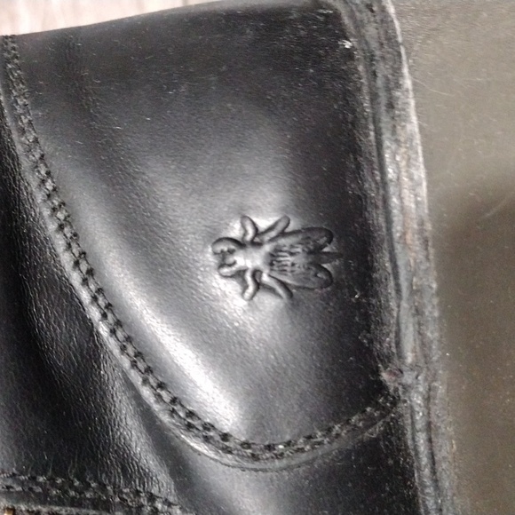 Fly London Black Leather Lined Zip Moto Ankle Boots. Size 10.5 - Picture 11 of 14